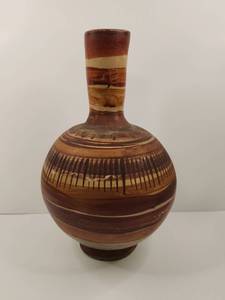 lot 115 image: Southwestern Style Clay Vase