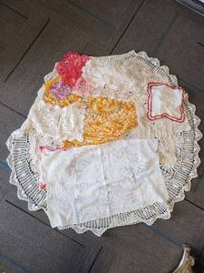 lot 137 image: Handmade Crochet Doily Collection