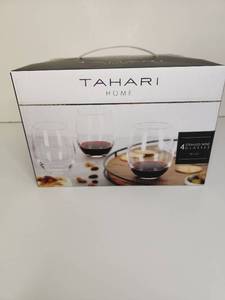 lot 159 image: Tahari Home Stemless Wine Glasses Set of 4