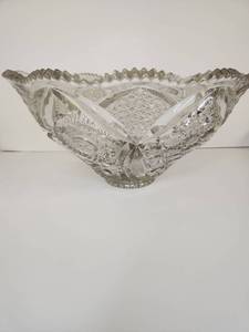 lot 161 image: American Brilliant Cut Glass Bowl