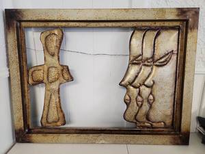 lot 205 image: Mid Century Modern Abstract Wall Art Panel