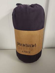 lot 223 image: Premium 6-Piece King Sheet Set