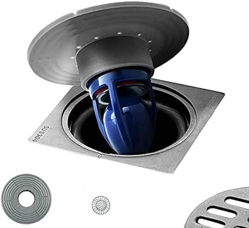 lot 24850 image: Shower Drain Floor Drain Backflow Preventer Magnetic Levitation One-Way Drain Valve Fast Drainage Shower Plug Insert Drain Plug Fit for Tube Depth 2.56-4.13in (Caliber 2-3.9in,Depth 3,15in) - Retail $25