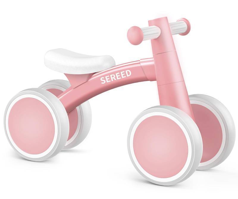 lot 24887 image: Baby Balance Bike for 1 Year Old Boys Girls 12-24 Month Toddler Balance Bike, 4 Wheels Toddler First Bike, First Birthday Gifts - Retail $50