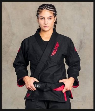lot 43447 image: Womens Core Black Brazilian Jiu Jitsu BJJ Gi. ET1000BLACKF3 - Retail $60