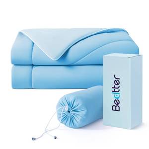 lot 25732 image: Cooling Blankets for Hot Sleepers - Summer Blanket Thin Lightweight Breathable Soft Double Side with Bag for Travel, Cooling Comforter for Couch Sofa, Keep Cool for Night Sweats, Blue 50x60 - Retail $63
