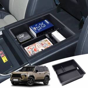 lot 25754 image: Center Console Organizer Tray Compatible with 2024 2025 Lexus GX 550 Accessories, Insert Armrest Storage Box For GX550 Glove Dividers Cup Holder Gear Cover (NOT Fit with Cool Box) - Retail $15