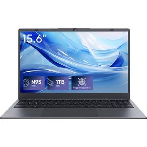 lot 25811 image: INHONLAP Laptop Computer, 1TB SSD, 12GB RAM, Quad Core N95 Processor, 15.6 FHD IPS Display, Laptop Support Fingerprint, WiFi 5, BT 5.0, USB-C, HDMI. MISSING 36W CHARGER. - Retail $299
