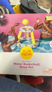 Sun Squad Inflatable Water Basketball Hoop Set