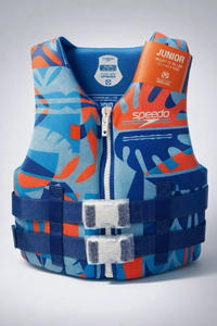 lot 42367 image: Speedo Youth Junior Life Jacket Vest 50-90 lbs USCG Approved Type III Zipper