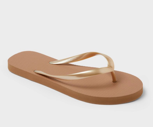 lot 42387 image: Womens Sydney Flip Flop Sandals - Shade & Shore Tan
