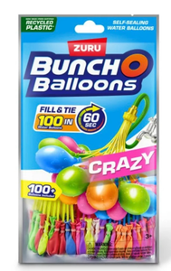 lot 42452 image: Crazy Bunch O Balloons 100 Rapid-Filling Self-Sealing Water Balloons by ZURU