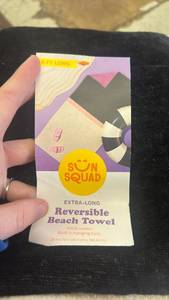 lot 42456 image: Sun Squad Extra-Long Reversible Beach Towel