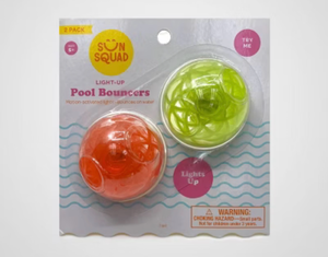 lot 42462 image: Sun Squad Light-Up Pool Bouncers 2-Pack