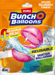 lot 42503 image: Zuru Bunch O Balloons 6pc Reusable Water Balloons