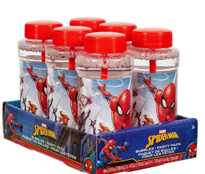 lot 43114 image: Marvel Spider-Man Party Bubble Set - 6 Pack