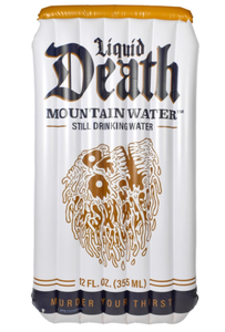 lot 43126 image: Liquid Death Mountain Water Can Pool Float