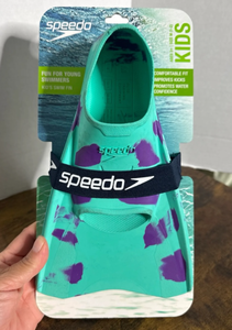 lot 43130 image: Speedo Kids Swim Fins Aqua Marble
