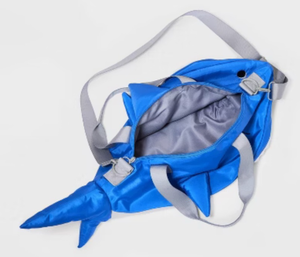 lot 43154 image: Cat & Jack Blue Shark Duffle Bag
