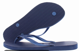 lot 43227 image: Havaianas Womens Slim Navy Blue Flip Flops