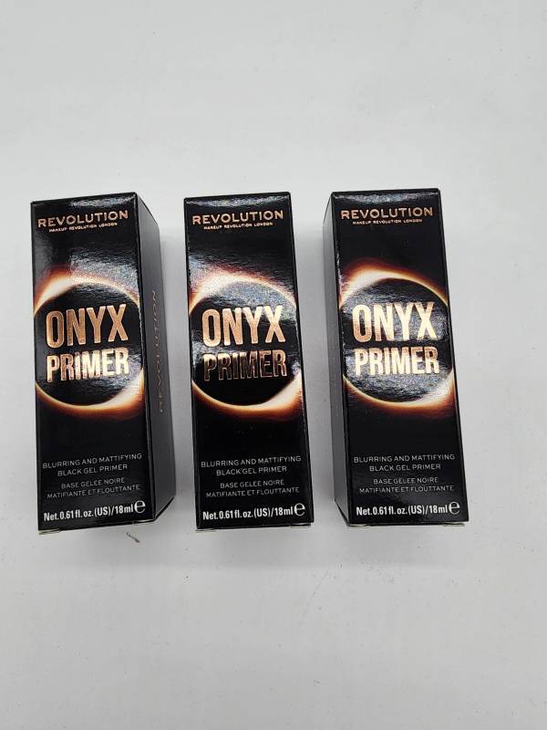 lot 111127 image: THREE Revolution Beauty London Onyx Primer 18ml X3