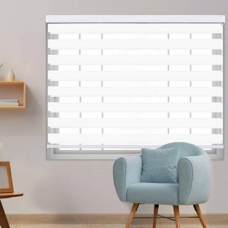 lot 23410 image: Zebra 30x72 Blinds for Window Dual Roller Shades with Valance Cover 23410
