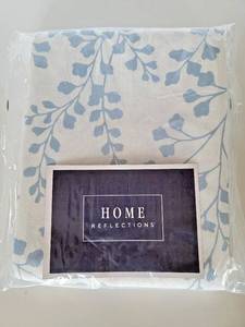 lot 86015 image: Home Reflections Blue Floral Shower Curtain