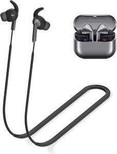 lot 55794 image: Anti-Lost Strap for Galaxy Buds 3 Pro Ultra Strong Sports Soft Silicone Lanyard Accessories Compatible with Samsung Galaxy Buds Pro 3 Neck Rope Cord(Black)