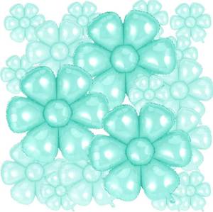 lot 55870 image: Daisy Balloons 18pcs Blue Daisy Flower Foil Balloons for Birthday Wedding Baby Shower Hippie Boho Girl Daisy Party Decorations Supplies