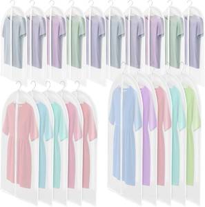 lot 55879 image: 20PCS Hanging Garment Bags Garment Bags for Hanging Clothes Translucent Dust Proof Clothes Bag Dress Bag for Dance Costumes Travel Suit Dance Costumes Gown Dress-394755inch