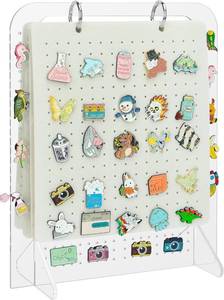 lot 55888 image: Pacmaxi Enamel Pin Display Organizers, Brooch Pin Holder, 6 Pin Display Pages for Store 250 Pins, Pin Collection Storage Calendar (Not Include Any Accessories)