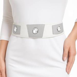 lot 55907 image: Princess Costume Belt Women White Leather Belts Cosplay Props Halloween Accessories Outfit for Adults