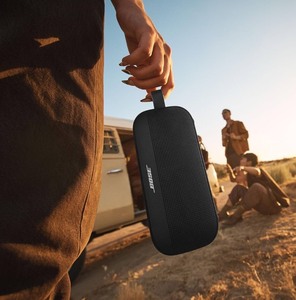 Sponsored by Spectrum Bose SoundLink Flex Bluetooth Speaker (2nd Gen) - Portable Outdoor Speaker with Hi-Fi Audio, Waterproof and Dustproof, USB-C, Up to 12 Hours Battery Life, Black *Retails $160*