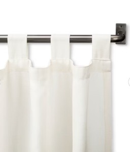 lot 13 image: 66-120 French Curtain Rod Black - Threshold Steel, Single Rod, Antiqued Finish, 50lb Capacity