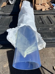lot 23 image: 4 x 6 � Thick Plexiglass Large Tube - Great for a Unique Project - See images