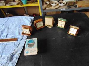 lot 2662 image: Selection of Travel Clock - Seth Thomas - Westclox