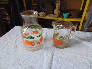 lot 2682 image: Juice Pitcher and Container