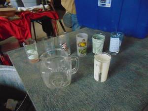 lot 2684 image: Pitcher and State Glasses