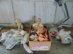 lot 2706 image: Large Selection of Doll Clothes - Couple Dolls as well