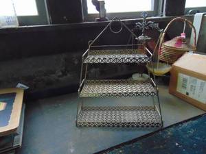 lot 2740 image: 3 Tiered Rack - Metal