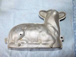 lot 2753 image: Aluminum Lamb Cake Mold