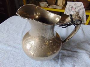 lot 2758 image: Silver colored Pitcher - Plate 