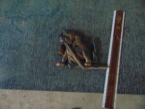 lot 2772 image: Cast Metal Dog Wall Decor