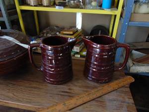 lot 3061 image: Pair of Marcrest Pitchers