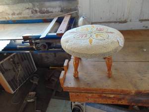 lot 3103 image: Needlework Foot Stool