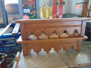 lot 3121 image: Pair of Oak Shelves