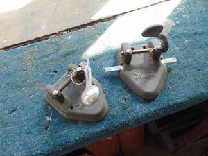 lot 3127 image: Pair of Cast paper Hole Punches