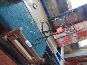 lot 3132 image: CastWire Plant Stand