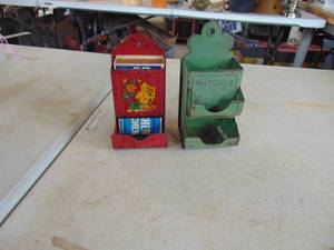 lot 3164 image: Pair of Match Safes - Both Metal
