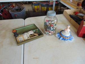 lot 3166 image: Buttons - Pin Cushion and So Much More